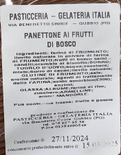 Panettone artiginale 750gr - Frutti di Bosco