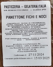 Panettone artiginale 750gr - Fichi & Noci